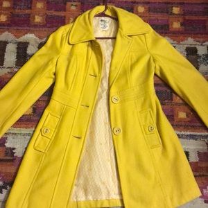 Tulle yellow pea coat